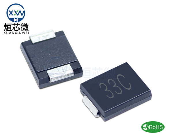 1.5SMC33CA參數,TVS二極管1.5SMC33CA瞬態抑制二極管